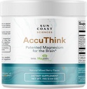 Scienza della Sun Coast Scienze della Sun Coast AccuThink - Cervello di Magnesio brevettato - 2.64oz Integratore di memoria Salute del cervello, Sonno, Boost del mood - Integratore di supporto cognitivo