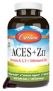 Carlson - ACES + Zn, Vitamine A, C, E + Selenium & Zinc, Multivitamina con Zinco, Salute Cellulare & Supporto Immune, Selenium Multivitamin, Antiossidante, 360 Softgels