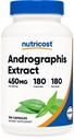 Nutricost Andrographis Extract 450mg, 180 Capsule Vegetariani - Non OGM & Gluten Free