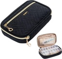 BAGSFY Pill Organizer Case 2 volte al giorno-settimana dell'organizzatore della medicina Scatola di viaggio con il contenitore di caso di medicina 7 giorni rimovibile per olio di pesce, vitamina, supplemento