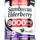 Lab - Elderberry - Sambucus Elderberry 8000 mg, 180 capsule - Capsule Elderberry - Black Elderberry - Integratore di Supporto Immune- Vitamine per Donne e Uomini, Assorbimento Ultra alto