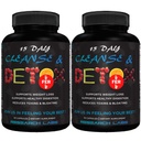 Laboratori di ricerca Pulitura e disintossicazione del colon di 15 giorni per Meno Bloat Flat Tummy w/Probiotics - 2 Fer 1 - Rilievo di costipazione - Tossine fluide, Aumenta l'energia. Formula sicura ed efficace clinicamente ricercata