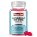 Magnesio Glycinate Gummies 500mg per Adulti Sleep Support, Masticabile Magnesio Gummies per Donne & Uomini, Rilievo Muscolare & Magnesio Alimentazione (60 Gummies)