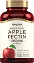 Piping Rock Apple Pectin Capsule | 1950 mg | 150 pillole | Integratore alimentare | Non OGM, Gluten Free