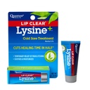 Quantum Health Lip Clear Lysine+ Cold Soothe & Moisturize Mouth Sores - L-Lysine Menthol Calendula & Propolis Ointment - Trasparente Fever Blister Healing Balm - 0.25 Oz