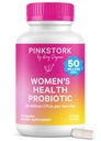 Pink Stork Women’s Health Probiotic, 50 miliardi di CFU | Probiotici clinicamente studiati | Vaginal, Gut, Mood, & Hormone Balance | Yeast & Odor Support | Probiotico e Prebiotic Blend | 30 capsule vegan