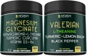 Bundle 6in1 Magnesio Integratore di glicinato & 5in1 Integratore di radice di valeriana
