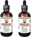 Spirulina Alcol-Free Liquid Extract, Spirulina Organica (Arthrospira platensis) Dried Algae Glycerite Natural Herbal Supplement, Hawaii Pharm, USA 2x2 fl.oz