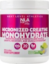 La sua creatina monoidrato micronizzata per le donne (30-5g Servings)-Great Tasting Lime Lime Sorbet Aromaed-Lean Muscle Growth & Workout Recovery, Boost Performance- Vegan, No Bloating or Water Retention