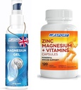 Zinco ad alto assorbimento e Magnesio Bundle per il recupero del muscolo - Integratore di zinco e Gel di magnesio transdermico per Crampe di gambe