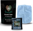 Polvere di Kava e Strainer Bundle | Polvere di radice di Vanuatu Kava Premium (16oz) per la calma e il relax con sacchetto di Strainer di Mesh fine 100 Micron per la preparazione di Smooth Kava