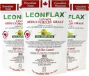 Leonflax, 100% Autentico Canadian Flax Seed, All-Natural, High Fiber Content, Integratore alimentare per migliorare la vostra salute digestiva, 18 Oz, Bag, Natural Health Corporation (Pack of 3)