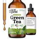 Estratto di tè verde selvatico e organico Gocce liquide - Antiossidante-Rich Green Tea Supplement - 2-Month Fornitura - Vegan, Zucchero & Alcohol-Free Camellia Sinensis Tincture - 4 fl oz