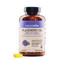 NatureWise Flaxseed Oil 1200 mg, Fish Free Omega 3 6 9 con 720mg ALA, Integratore alimentare per il supporto per la salute del cuore - Organico, Pressato a freddo, Non OGM - 120 Softgels[4-Month alimentazione]