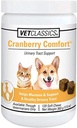 Vet Classics Cranberry Comfort Urinary Tract Pet Supplemento per cani, gatti – Mantiene la salute della vescica del cane, controllo della vescica del gatto – Integratori per l'incontinenza – 120 Soft Chews