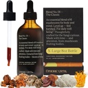 Blend No.1-6 Mushroom Blend Tincture Reishi, Chaga, Lions Mane, Tail tacchino, Cordyceps, & Shiitake, Supporto naturale Immunity Booster, Aumentare l'energia e la funzione cognitiva (240 Servings)