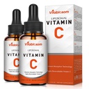 Vitamina C 2000mg Liquido per adulti, ad alto assorbimento VIT C, massimizzare la vitamina C, sistema immunitario e supporto antiossidante, 60ML (2 Bottiglia)