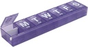 EZY DOSE Settimanale (7-giorno) AM/PM Pill Planner, Medicina Case, Vitamin Organizer Box, 3X-Large Locking Compartments to Secure Prescription Medication, Prevenire Accidental Spilling, Colore May Vary, BPA Free