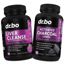Pulire e attivare capsule di carbone - Pillole di salute del fegato con carciofo, berbina, erbe medicinali - 1200mg Pillole di carbone di cocco organiche per il supporto gas di Stomach e Bloating
