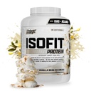 IsoFit polvere di proteine del siero di latte istantaneo 100% isolato di proteine del siero di latte (70 porzioni, crema di ghiaccio del fagiolo di Vanilla)