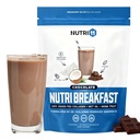NutriBreakfast di Nutrillermo/Keto Protein Collagen Powder with MCT Oil/MCT Oil Powder/Keto Collagen Peptides with Grass-Fed Bovine Collagen Type I & III (15.9, Chocolate)