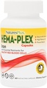 NaturesPlus Hema-Plex Iron - 60 capsule ad azione rapida - 3 Pack - 85 mg Ferro da stiro + Vitamina C & Bioflavonoidi per cellule sane di sangue rosso - Vegan, Gluten Free - 90 Total Servings