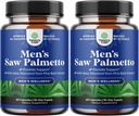 Sega Palmetto per gli uomini con Beta Sitosterol - Sega Palmetto Estratto Integratore di supporto per la prostata per la salute degli uomini e migliore controllo della vescica Plus Ripristino dei capelli Supplemento per la salute dei capelli per gli uomini - 2 Confezione