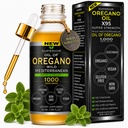 Gocce di olio di origano organico - 1.000 porzioni, 12 mesi di fornitura, olio selvatico di origano 9X Carvacrol, supporto immunitario e digestivo, non OGM, supplemento di erbe di grado alimentare, alternativa all'olio di tintura di origano