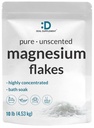 Pure Magnesium Flakes Bath Soaks, 10lbs - Natural Epsom Salt Substitute | Fiocchi di cloruro di magnesio ad alto assorbimento | Hydrates Skin & promuove il rilassamento