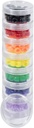 GMS Piccolo 7 giorni Stack-able Pill Organizer Case for Medicine, Vitamine e Supplementi con 7 Lids - uno per ogni contenitore portatile e rimovibile (clear)