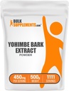 BulkSupplements.com Polvere di Estratto di Yohimbe - Estratto di corteccia di Yohimbe - Supplemento di erbe, senza glutine, 450 mg per porzione, 500g (1.1 lbs) (Pack of 1)