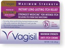 Vagisil Massima Forza Femminile Crema Anti-Itch con Benzocaina per le donne, aiuta a alleviare l'irritazione di lievito infezione, ginecologo testato, Fast-Acting, Soothes e raffredda la pelle, 1 oz