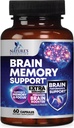 Pillole di Integratore di Memoria del Cervello - Nootropi di Forza 3X per Concentrazione, Clarity & Focus Support - Vitamine cognitive di Salute del Cervello con Bacopa, Phosphatidylserine & DMAE, Booster del cervello - 60 capsule