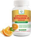 Vitamina Liposomal C 1200mg per porzione 180 capsule vegetali per bottiglia Alta assorbimento Vitamina C Pillola Supplementi Fat Soluble Vit C Potente Antiossidante con Supporto Immune System made in USA