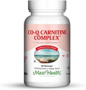 Maxi Health Coq Carnitine Complex - Coenzyme Q10 & L-Carnitina - salute del cuore - 60 capsule - Kosher (CAR)