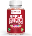 Sentire le grandi vitamine del sidro del sidro di mele Gummies – ACV con la madre per il supporto digestivo e il benessere quotidiano – Vegan, Non-GMO, 60 Gummies