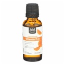 365 da Whole Foods Market, Vitamina D-3 Liquid Citrus Flavor 1000IU, 1 OZ
