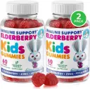 DR. MORITZ Melatonina per bambini, Vegan Sleep Aid Supplementi con basso zucchero, adulto e bambini Melatonina Gummies con aroma di fragola, per età 4+, 60 Conte