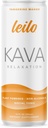 LEILO | Kava Powered Sparkling Drink Rilassamento | Tangerine Mango 12-Pack – Non-ALC Beverage calmante | 12 fl oz Cans (Pack of 12) | Packaging May Vary