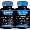 BENESSERE LABSRX Resveratrolo capsule 10000 - Magnesio Glycinate capsule