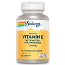 SOLARAY Vitamina E 400 IU (268mg), Forma Asciugata - Sorgente Naturale, Tocoferoli Misti Vitamina E - Supplemento Antiossidante, Supporto PMS e Menopausa - Garanzia di 60 giorni, Lab verificato - 100 Serv, 100 capsule