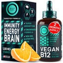 Vegan Vitamina B12 Gocce Liquide - Fast-Acting B12 Sublingual 5000 mcg Methylcobalamin Supplement - Energia, Memoria e Mood Support - High-Potency One-Dropper Per Day - Citrus Natural Flavor - 2oz
