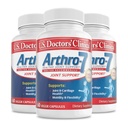 U.S. Doctors’ Clinical Arthro-7 - Clinically Proven Joint Support Complex with Turmeric, Collagen, Bromelain for Flexibility, Mobility, & Strong Cartilage - 180 Capsules(3 Bottiglie) - 45/90-Day Supply
