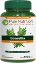 Pure Nutrition Boswellia Serrata 15:1 Extract 600mg | 120 Cap | Min 65% Acidi Boswellici | Ogni offerta di servizio 600mg 15:1 Estratto Equivalente a 9000mg Polvere cruda di Boswellia | Non OGM