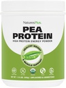 Natures Plus Organic Pea Protein - 1,1 lbs, Vegan Drink Powder - Polvere di proteine ad alta energia, Suppressore di fame, Muscle Builder, promuove la salute del cuore - Non OGM, Vegetariano, Senza glutine - 25 Serve