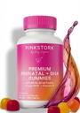 Pink Stork Premium Prenatal Gummy Vitamine con DHA, Folate e Vitamina D - Multivitamin e Nutriente Blend per lo sviluppo del tubo neurale e del cervello fetale - La gravidanza deve avere - 60 Vegan Gummies