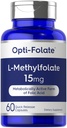 Carlyle L Methylfolate 15mg | 60 capsule | Potenza massima | Ottimizzata e attivata | Non OGM, Gluten Free | Methyl Folate, 5-MTHF | da Opti-Folate