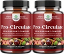 Integratori di sostegno della vena Leg and Veins - Integratore di circolazione del corpo completo per le vene di Spider & Varicose e Flusso migliorato con l'estratto di castagne di cavallo & Flavonoidi - Mini Caps Vegan Non OGM (2 Mesi)