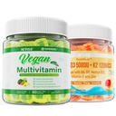 NEVISS Vitamina D3 5000IU + K2 (MK-7) 120mcg con Vegan Multivitaminico per Donne Uomini con Ferro, Vitamina B12, A, D3, K2, Algae Omega 3, Magnesio, Zinco