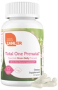 Zahler - Vitamine Prenatali Total One Prenatali per Donne (60 Conte) Prenatali Multi Vitamine Giornalieri con Acido Folico, Ferro, Zinco & 19 Altre Vitamine e Minerali Essenziali - Capsule Multivitaminici Pre Natal Pre